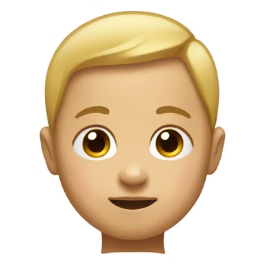 newborn baby emoji head and neck sticker