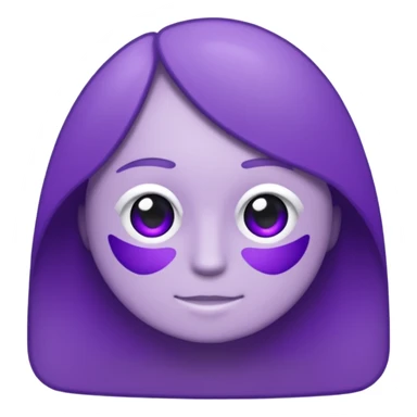 text that spells "me" in a shiny purple font sticker with white outline sticker