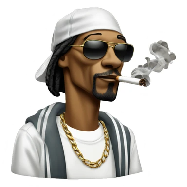 The rapper snoop dogg smoking sticker