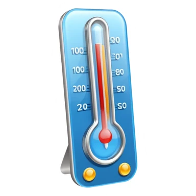 thermometer medical object icon, digital thermometer, 3D cartoon, mobile game icon style, centered, clean background, no text, no watermark
 sticker