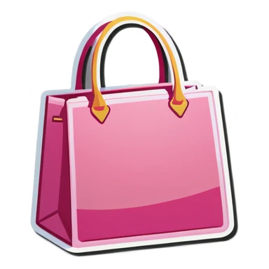 Pink bag sticker