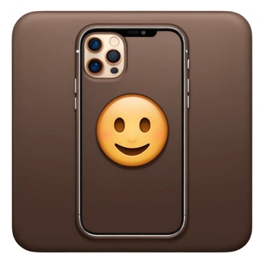 iphone 15 pro creamy and dark brown sticker