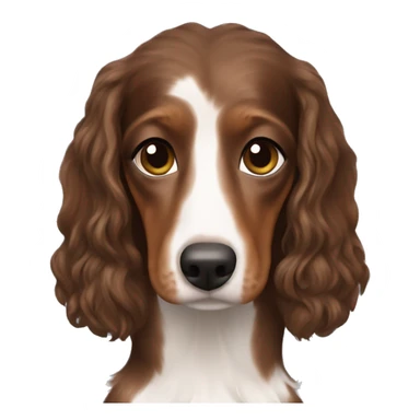 Brown haired woman with tri merle long haired dachshund sticker