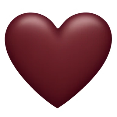 Maroon colored heart  sticker