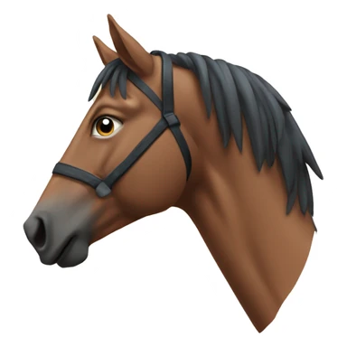 An emoji-style horse with the text '3T' next to it. sticker