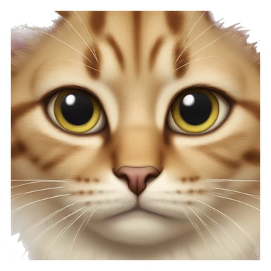 aeigeian Cat with triangle marking on nose sticker