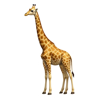cinematic-giraffe-realistic-full-body-standing-emoji,-towering-elegantly-over-the-savanna,-long-neck-arched-slightly,-head-tilted-dramatically,-sleek-golden-coat-with-bold-brown-patches,-large-dark-eyes-exuding-playful-wisdom,-simplified-yet-realistic-focused-features,-highly-detailed,-glowing-with-an-almost-sarcastic-glow sticker
