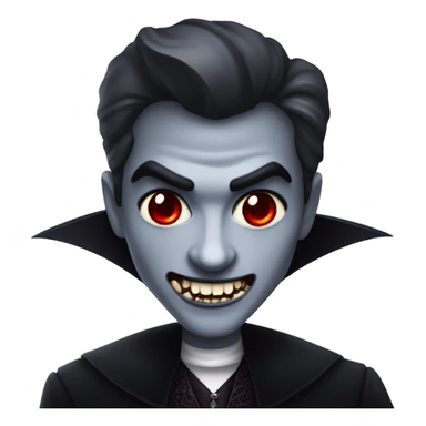 A glittery vampire  sticker