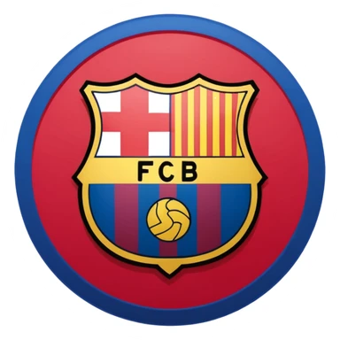 fc barcelona only logo not in cercle sticker