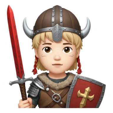 BTS Jimin with viking helmet and sword sticker