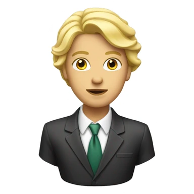 Blonde banker sticker