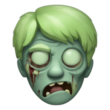 sleepy zombie sticker