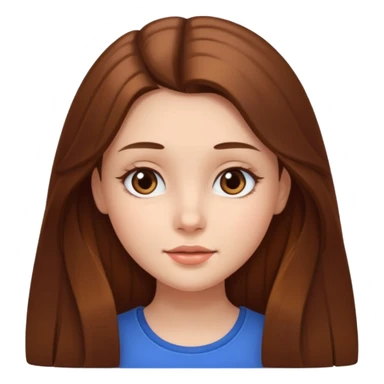 a girl with square face sticker