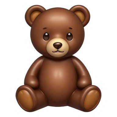 Teddy bear made of chocolate  sticker