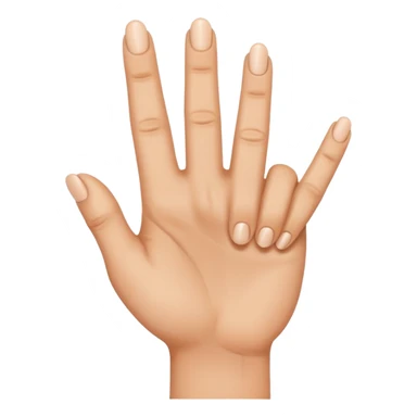 mano con el dedo de enmedio hacia delante  sticker