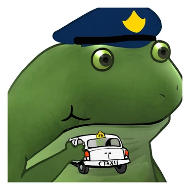 3D classic black London cab taxi sticker