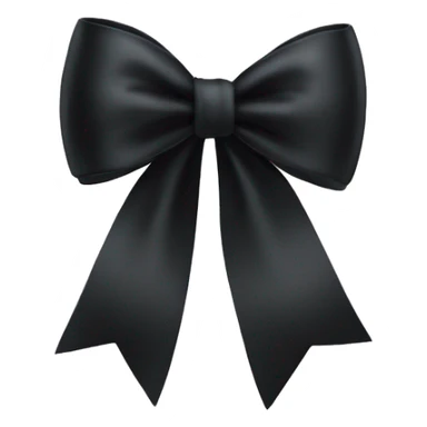 Elegant black bow sticker