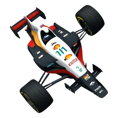 f1 car flying like ro sticker