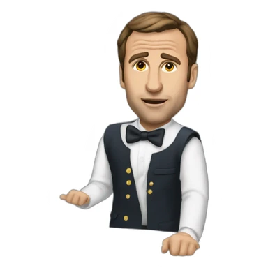 Macron who say no sticker