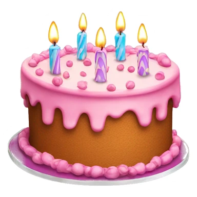 birthday cake with candles  sticker