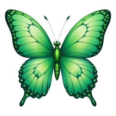 green butterfly sticker