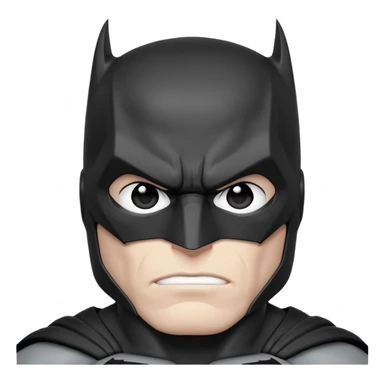 black and white batman husky sticker