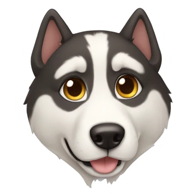 Perro husky  sticker