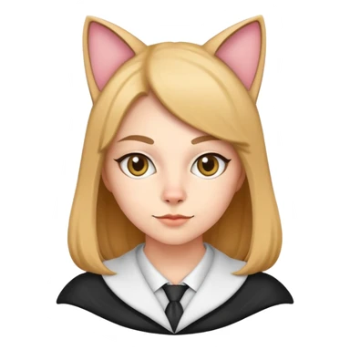 Teacher in a cat costume sticker