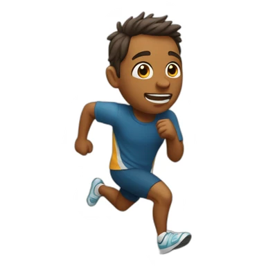 Courir après un ours sticker