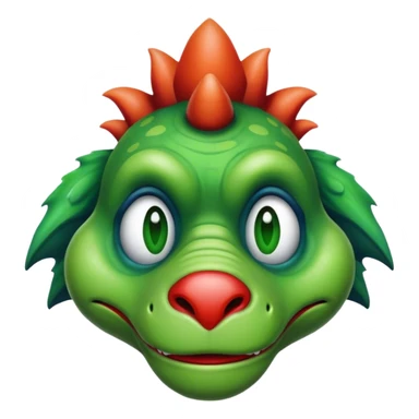 sad dinosaur clown sticker
