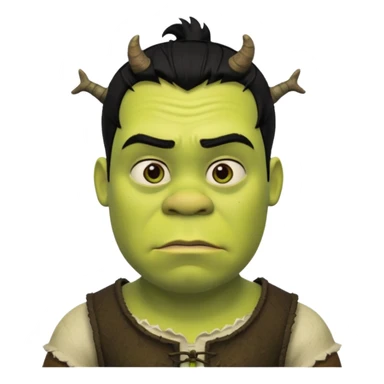 Emo shrek sticker