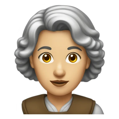 An female historian sticker