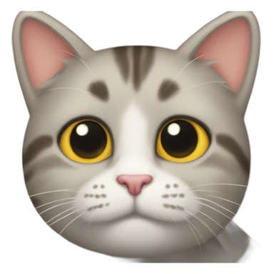 the cat points his paw at me sticker