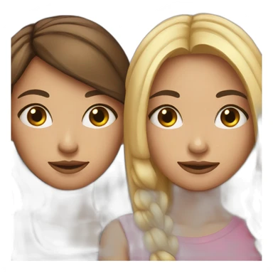 two bff girls sticker