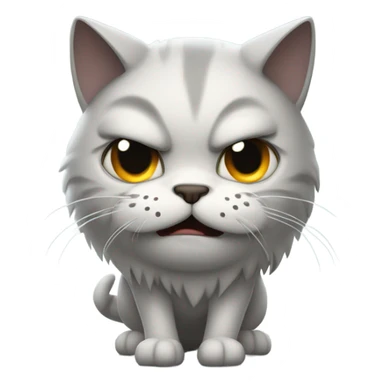 Angry cat arched back sticker