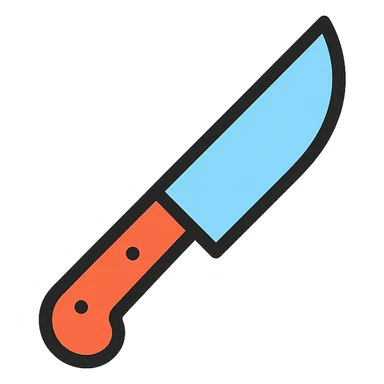 simple knife sticker