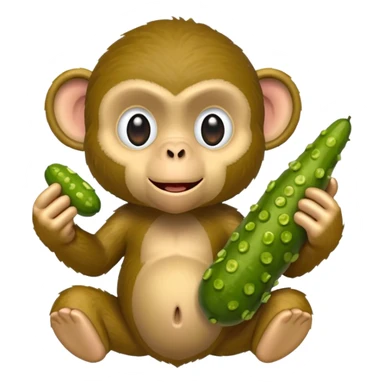 Monkey pickles sticker