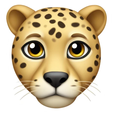 Derpy fat cheetah gaze sticker