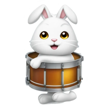 Ein Kaninchen das die Zunge rausstreckt im Cartoon Stil mit Glitzer drum herum sticker