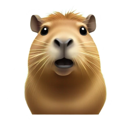 Capybara with laser eyes sticker