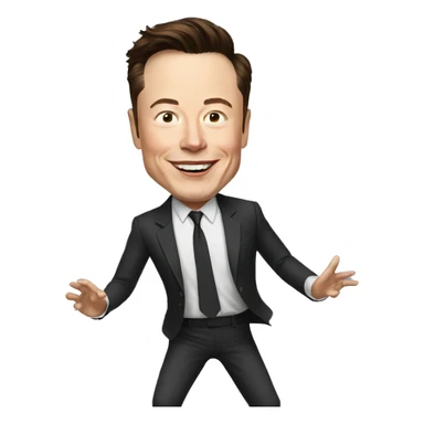 Dancing elon musk  sticker