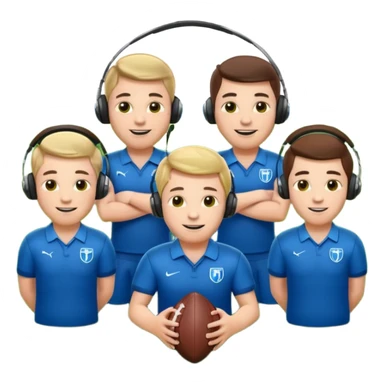 football manager and players sticker