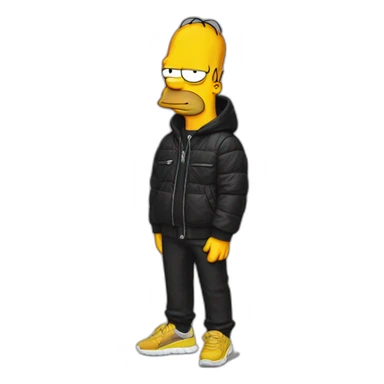 simpson wearing balenciaga sticker