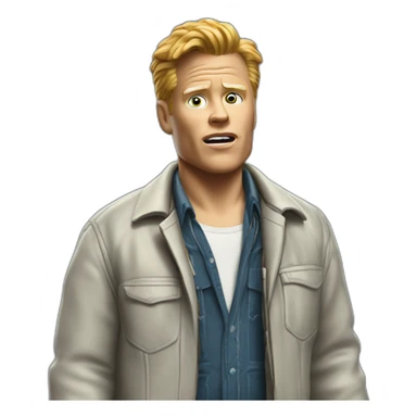 Biff tannen in back to the future sticker