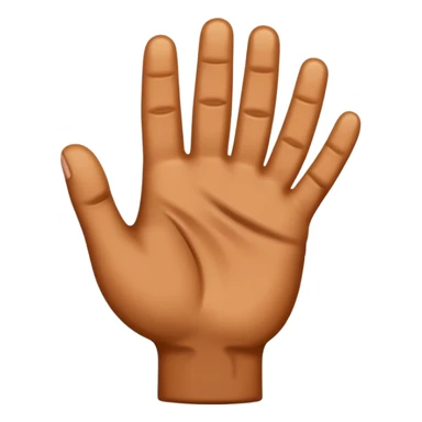 back of a hand gripping sticker