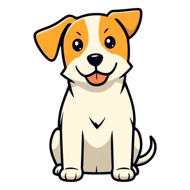 A dog with a side eye sticker