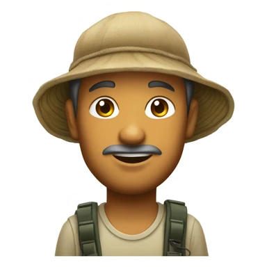 Caucasian fisherman no beard in love with Philippine island girl on an island sticker