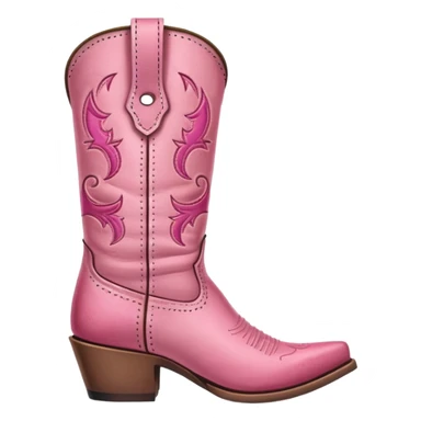 Cowboy boot pink sticker
