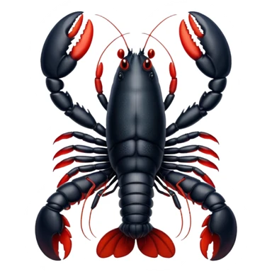 Black lobster sticker