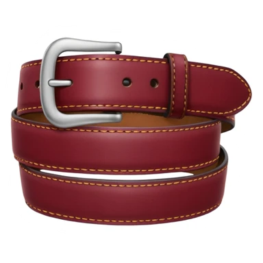 loop from burgundy belt  sticker